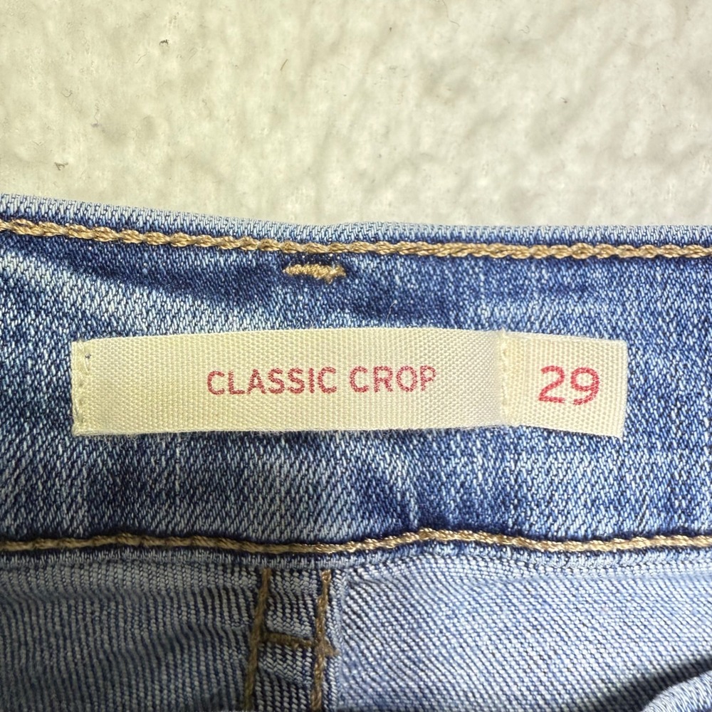 Levi's Jeans‎ Womens 29 Mid Rise Skinny Jeans Stretch Denim Blue Size 31 - Picture 6 of 10